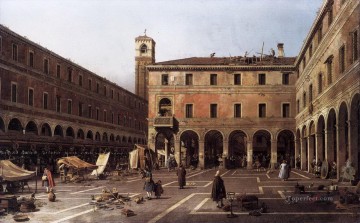 el campo di rialto Canaletto Venecia Pinturas al óleo